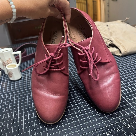 Softwalk Whitby Women's Shoes Dark Red Size 9 Oxford blood red leather - Picture 5 of 16
